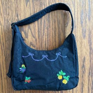 New Baggu cross stitch mini nylon shoulder bag